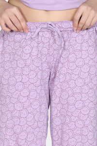 Zivame 2 Mile Fashion Knit Cotton Lifewear Set - Orchid Bloom — thumbnail 8